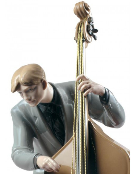Lladró Statua Bassista jazz