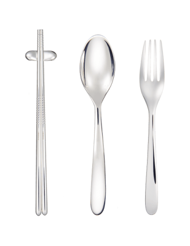 Christofle Uovo Set 24 pezzi Mood Asia argentato