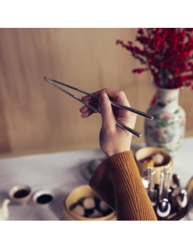 Christofle Uovo Set 24 pezzi Mood Asia argentato