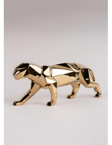 Lladró Statua Pantera. Oro