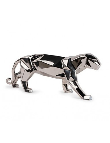 Lladró Panther (silver) Sculpture