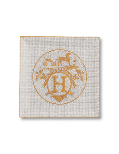 Hermès Mosaique au 24 gold square plate n°5
