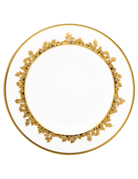 Haviland Piatto piano Feuille d'Or