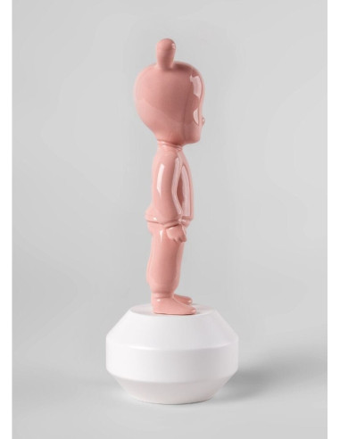 Statua Lladró The Pink Guest. Modello piccolo.