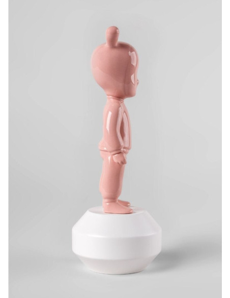 Statua Lladró The Pink Guest. Modello piccolo.