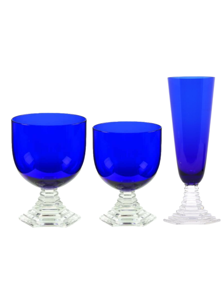 Baccarat Set 3 calici Orsay Blue