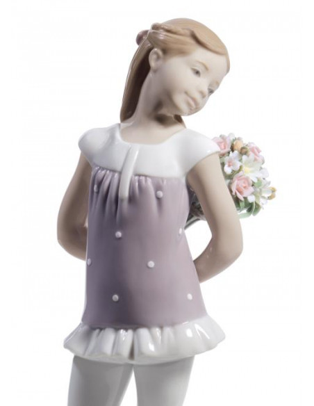 Lladró Statua Bimba I tuoi fiori preferiti
