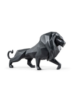 Lladró Scultura Leone. Nero opaco