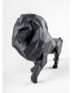 Lladró Scultura Leone. Nero opaco 2