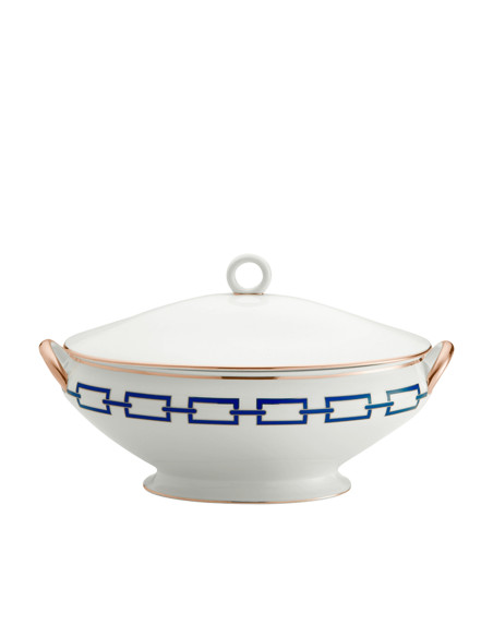 Ginori 1735 Zuppiera Catene Zaffiro
