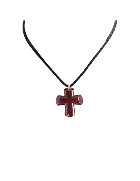 Baccarat Pendente Croce Rosso