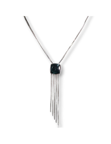 Baccarat Dark Green Square Pendant