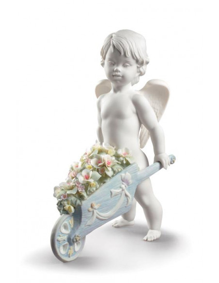 Lladró Statua Angelo Fiori nel cielo