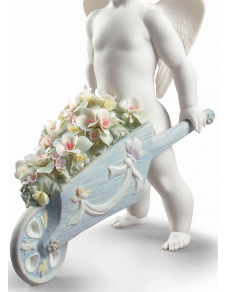 Lladró Statua Angelo Fiori nel cielo