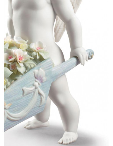 Lladró Statua Angelo Fiori nel cielo
