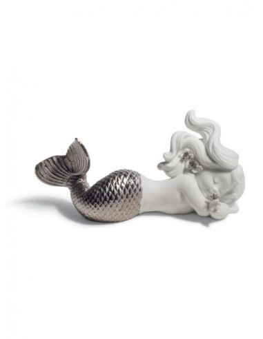 Lladró Statua Sirena Sognando il mare. Lustro...