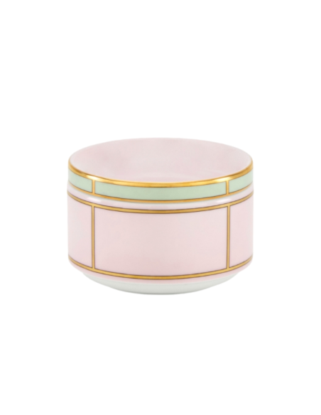 Ginori 1735 Diva pink sugar bowl with lid