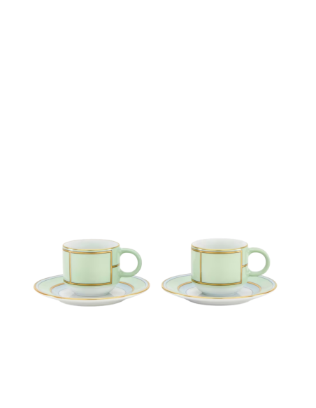 Ginori 1735 Diva green coffee set for 6
