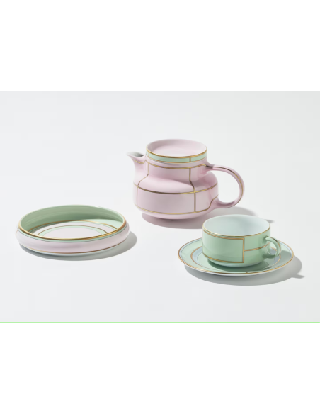 Ginori 1735 Diva pink round change tray