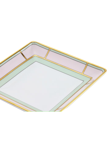 Ginori 1735 Diva pink square change tray