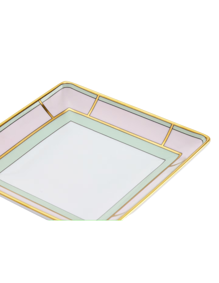 Ginori 1735 Diva pink square change tray