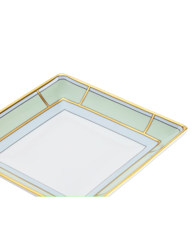 Ginori 1735 Diva green square change tray