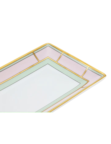 Ginori 1735 Diva pink rectangular change tray