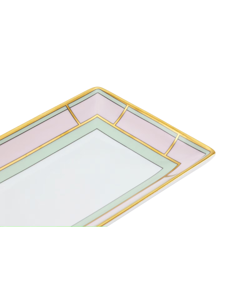 Ginori 1735 Diva pink rectangular change tray