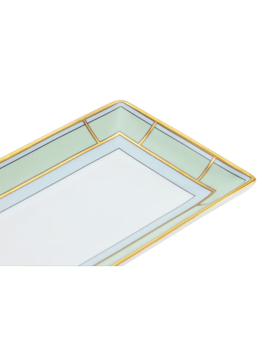 Ginori 1735 Diva green rectangular change tray