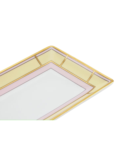 Ginori 1735 Diva yellow rectangular change tray