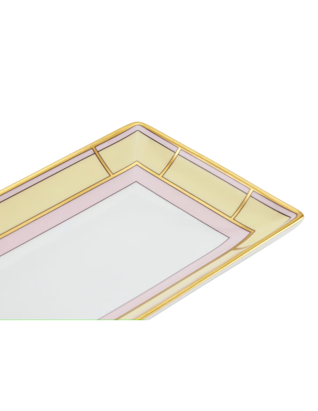 Ginori 1735 Diva yellow rectangular change tray