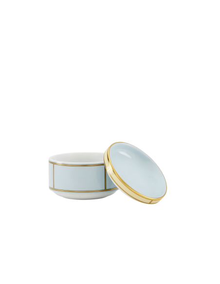 Ginori 1735 Diva light blue sugar bowl with lid