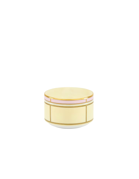 Ginori 1735 Diva yelow sugar bowl with lid