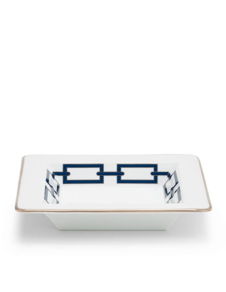 Ginori 1735 Catene square change tray sapphire