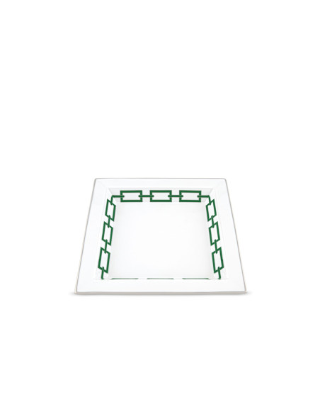 Ginori 1735 Catene change tray emerald green 24.5