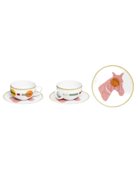 Hermès Saut 2 Tea cups set