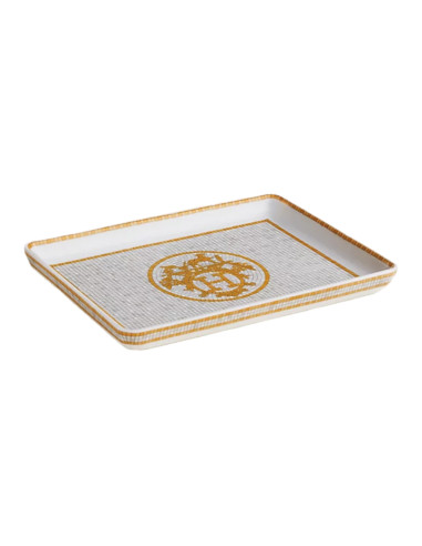 Hermès Vassoio piccolo Mosaïque Oro