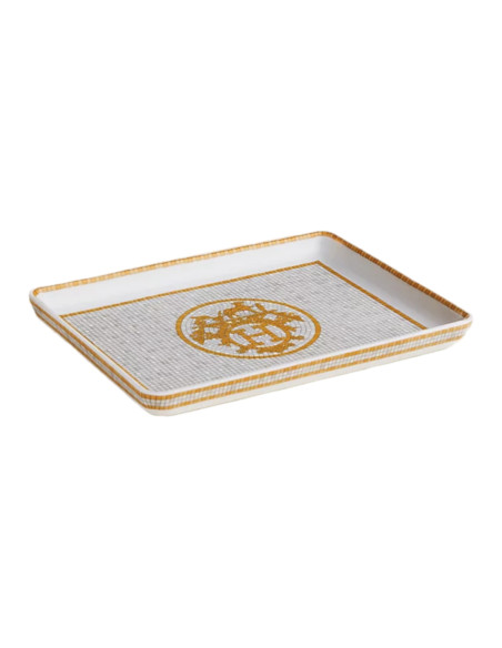 Hermès Vassoio piccolo Mosaïque Oro