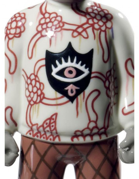 Lladró Statua The Guest by Gary Baseman. Modello piccolo. Edizione numerata