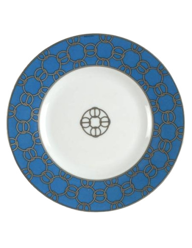Hermès Fil d'argent Blue plate