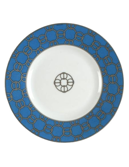 Hermès Fil d'argent Blue plate